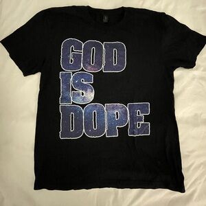Gildan Black T-Shirt GOD IS DOPE